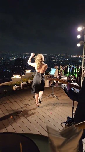 Rooftop View Party in a Luxury Hotel