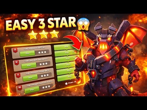 Clash of Clans Dragon Escape Level 9-13 Easy 3 Star Guide 🔥 No Fail Strategy| Clash Of Clans