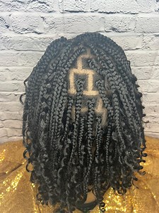 16” FULL LACE Curly Goddess Box Braids Lightweight Lace Front Wigs Braid Wig No Headband Wig Braided Wig - Etsy