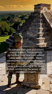 Mayan priests performed sacred rituals atop grand pyramids to appease their gods and ensure cosmic order. #ancienthistory #history #archaeology | Ancient Civilizations and Archaeology