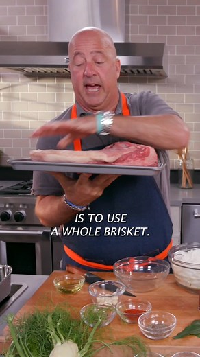 Happy Passover everyone! This classic braised brisket is a riff on my grandmother’s recipe and was one of the first dishes I helped my grandmother make. Braised in the oven with fennel and onions, it’s perfectly melting and tender – watch me get started with my own dry rub and a few brisket tips. Visit my website for the complete recipe by clicking the link below! https://andrewzimmern.com/recipes/andrew-zimmern-cooks-braised-brisket/ | Andrew Zimmern