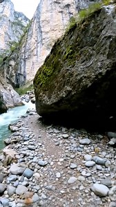 In Spain, the Desfiladero de la Hermida is a dizzying limestone gorge in Cantabria, the longest in the country, featuring vertical walls that rise over 600 meters above the Deva River as it snakes toward the Picos de Europa. #travel #spain | Spain Hidden Gems