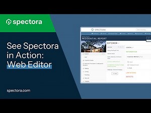 Spectora in Action: Report Writing on the Web Editor