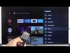 How to Change Language in Metz Android TV (32MTC6100Z)?