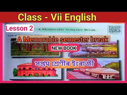 Class 7 English Chapter 2 Question Answer Assam Board SCERT// Class 7 English Lesson 2 [M3L5Y3]