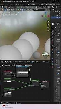Realistic Bubble in Blender #blender #realisticbubble #3danimation #animation #particles