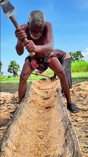 Incredible Palm Tree Boat Making | A 100-Year-Old Traditional Craft 🛶🌴