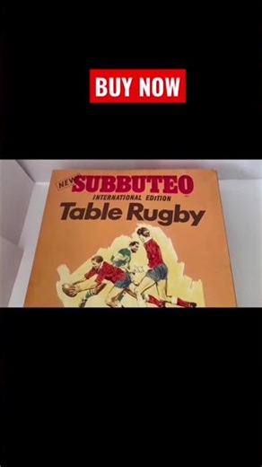 Vintage 1969 Subbuteo International Rugby Table Edition - Replica Of Rugby Union & League Football