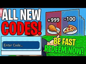 ✅ *NEW* ALL CODES IN +1 FOOD EVERY SECOND ROBLOX (REDEEM THESE CODES NOW!)