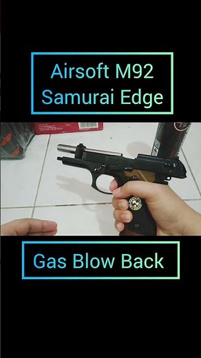 Airsoft M92 Samurai Edge Resident Evil #airsoft #toys #shorts #fyp #viral #trending #residentevil