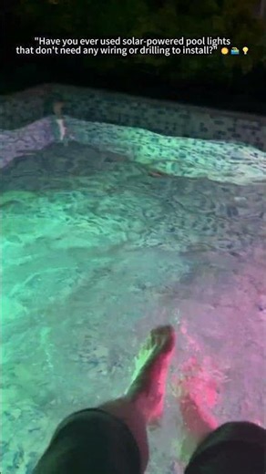 SANSI Solar Pool Lights 😍 #sansi #pool #swimmingpool #light #poolparty #poollights
