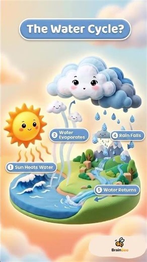 The Water Cycle for Kids! | Science Lesson with Tiny 🔬🌍