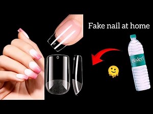 Easy diy nail art/How to make stunning handmade fake nails/fake nail at home|Abhilasha|#diycrafts