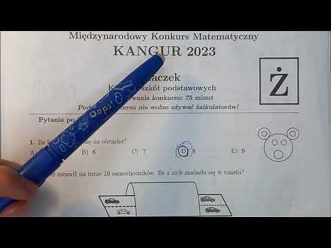 Żaczek kangur 2023 z odpowiedziami -- chyba prawidłowe :)