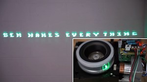 DIY Laser Text Projector Made Using Old Hard Drive
