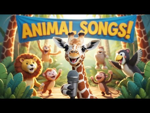 Baby Animal Songs for Learning | Fun Kids Music and Nursery Rhymes