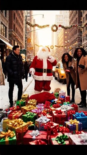 Santa’s Sack Leaks Presents Everywhere Holiday Street Chaos | Nebula Shots