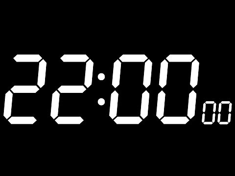 22 Minutes Timer (*No mid-video ads*) | 22 Minute Countdown Timer (White Big Digit)