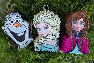 Frozen Mini Pinata Individual: Elsa, Anna, Olaf - Etsy