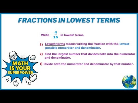 Fractions In Lowest Terms