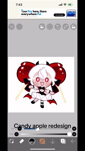 Candy Apple Cookie Redesign Process