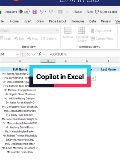‏#Copilot #Excel #excelguide #Learnexcel #office365