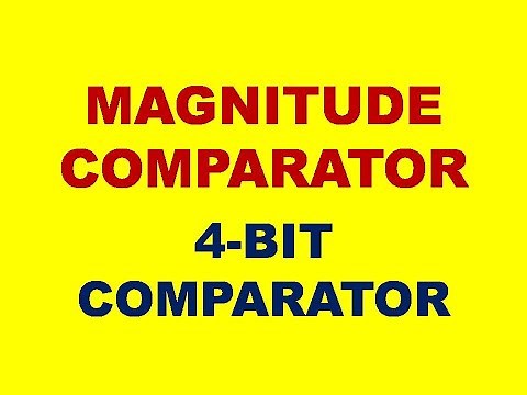 4-BIT COMPARATOR || MAGNITUDE COMPARATOR || FOUR BIT COMPARATOR || DLD || STLD | DIGITAL ELECTRONICS