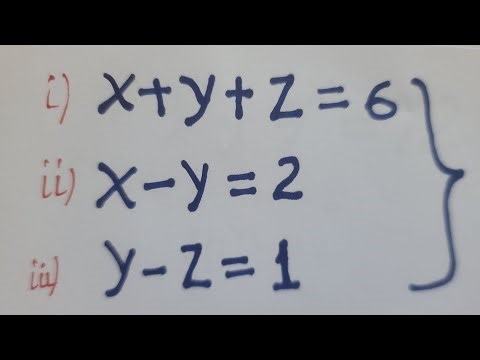 Solve a System of Linear Equations in 3 Variables | Olympiad Style