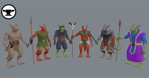 Kobold Lizard Fantasy creature | 3D Creatures | Unity Asset Store