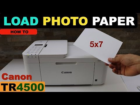 Canon TR4500 Load Paper | Photo Paper | A4 Size Paper | Letter Size Paper | Canon Printer.