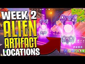 All Week 2 ALIEN ARTIFACTS In Fortnite (All 5 Alien Artifact Locations)