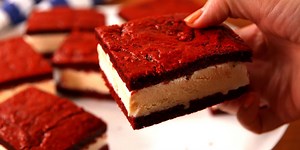 Red Velvet Ice Cream Sandwiches