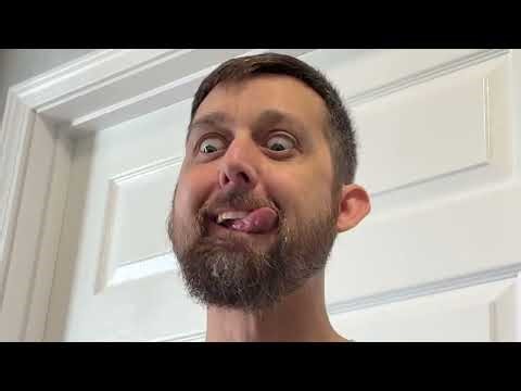 He can't stop licking his lips
