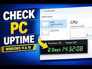 How to Check Uptime of Windows PC (Windows 11 & Windows 10) | GearUpWindows Tutorial