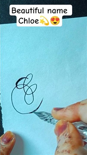 ✨ Chloe Name Calligraphy #ShortsBeautiful Chloe Calligraphy Writing ✍️Watch Me Write Chloe #chloe