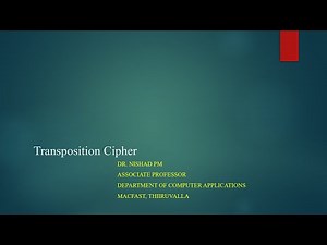 Transposition Cipher- Malayalam