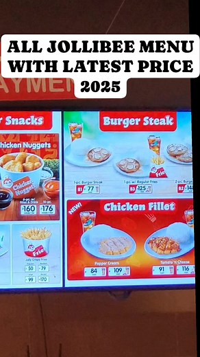 132K views · 256 reactions | all jollibee menu with latest price 2025 | Cherry Sakura | Facebook