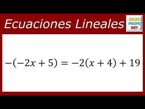 Ecuaciones lineales o de primer grado | Ej. 6 #julioprofe