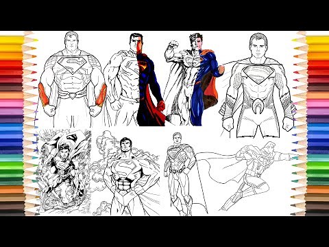 SUPERMAN Collection Coloring Pages | One Year of SUPERMAN Coloring Pages