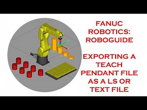 EXPORTING A TEACH PENDANT FILE AS A LS OR TEXT FILE