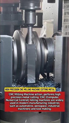 High Precision CNC Milling Machine Cutting Metal | Modern Manufacturing Technology 2025.