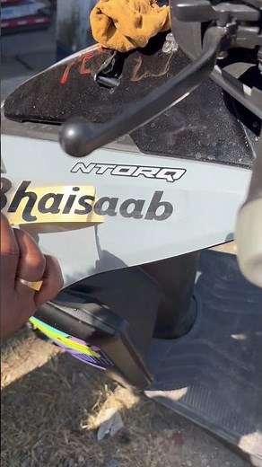 🏍️ Bhaisaab Sticker | NTORQ Two Wheel | Custom YouTube Channel Sticker Design 🎨✨
