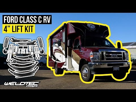 Best Suspension Upgrade Ford E-Series Class C RV 4" Lift Kit