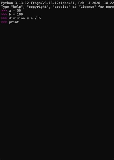 Finding the output for division from basic (python codes)##shorts