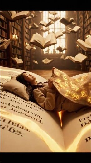 Oversized Floating Book Bed ASMR 📚✨