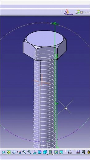 NUT AND BOLT TUTORIAL CATIA V5 #catiav5 #solidworks #3dmodeling #cad