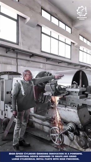 Metal Turning Machine: High-Speed Cylinder Grinding Innovation #machineinnovation