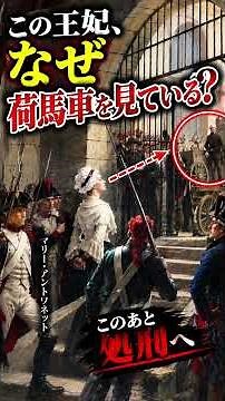 Why is this queen "staring at the cart"? [Marie Antoinette leaving the Conciergerie | Georges Cai...