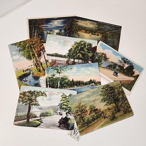 8 Antique Victorian Postcards 1910 - 1920 Handwritten Scenic Postcards Vintage Paper Art Supplies Ephemera Lot Collage Junk Journal W - Etsy