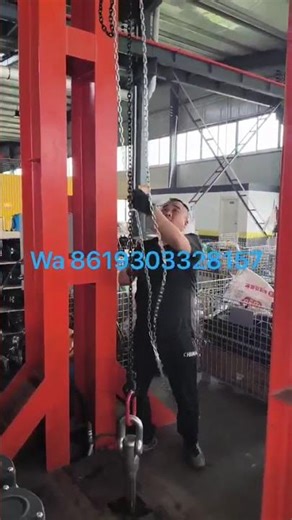 chain pulley block load testing video